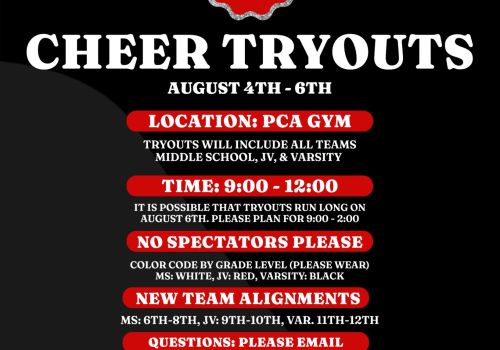 Save the Date: CHEER TRYOUTS