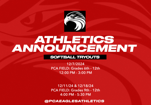 Updated: PCA Softball Tryout Information!