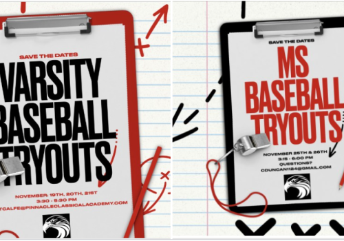 Save the Date: MS and Varsity Baseball Tryouts