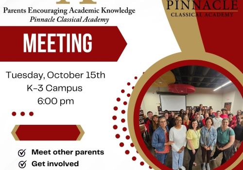 PEAK meeting- Oct. 15th