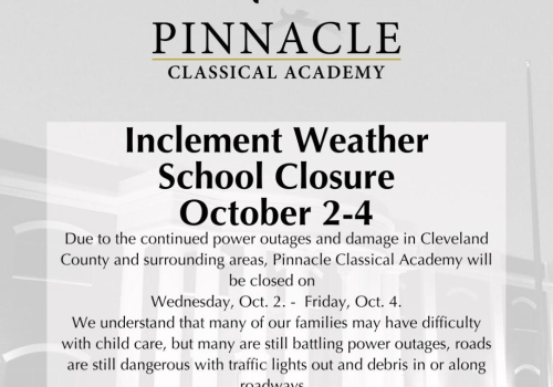 School Closure Oct. 2nd-4th